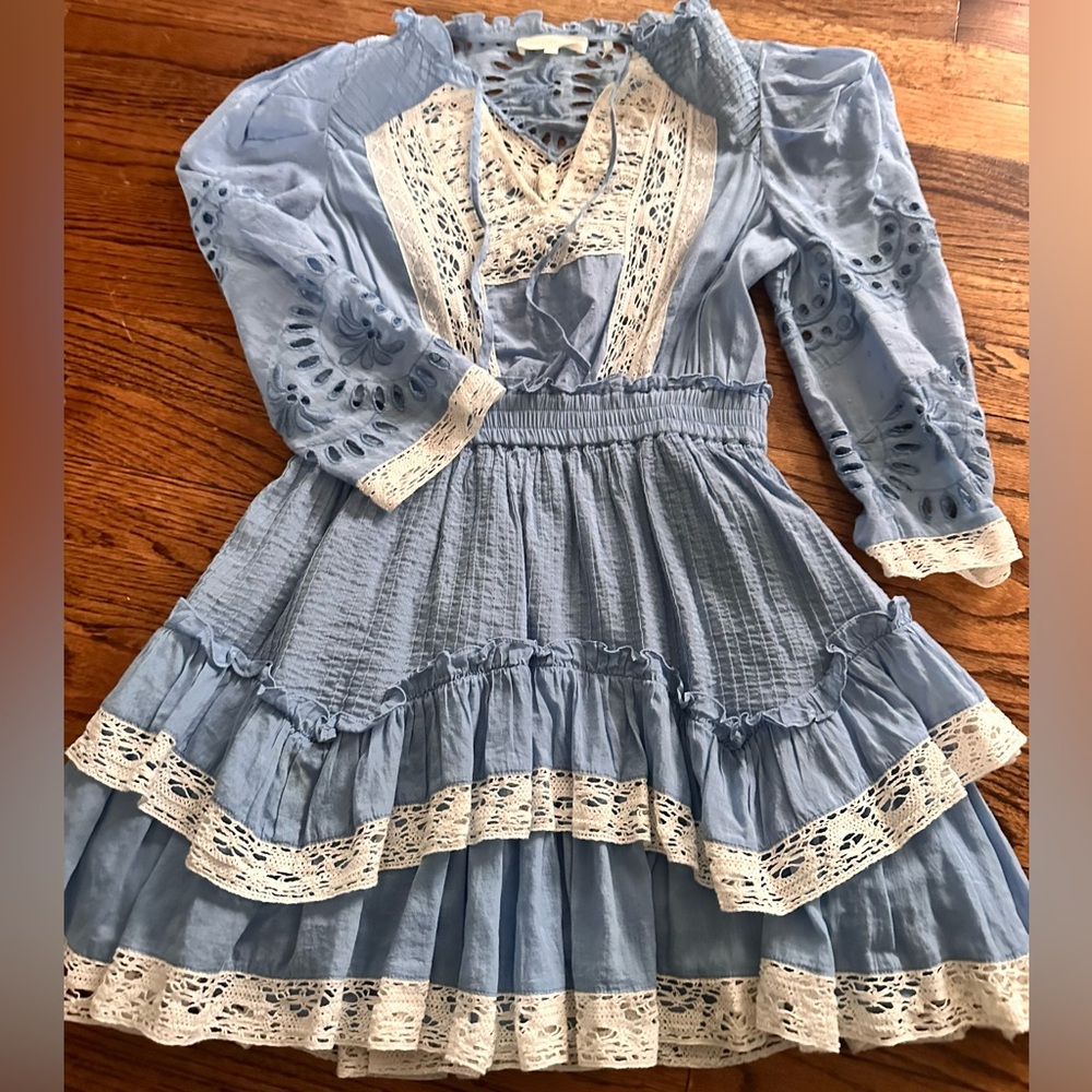 Loveshackfancy cotton mini dress. Excellent condition size P